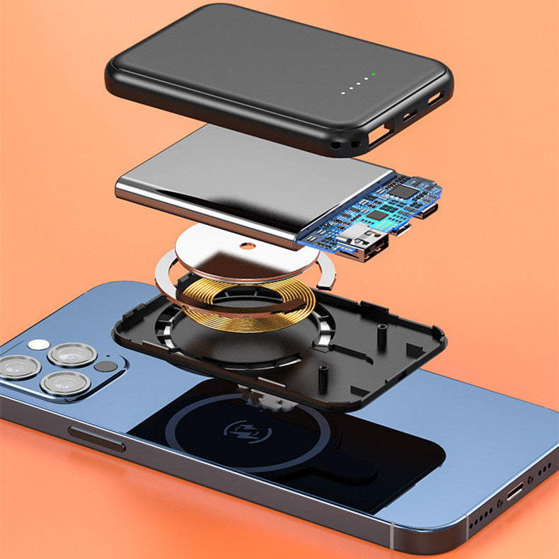 Mini Powerbank - Magnetische Wireless Power Bank